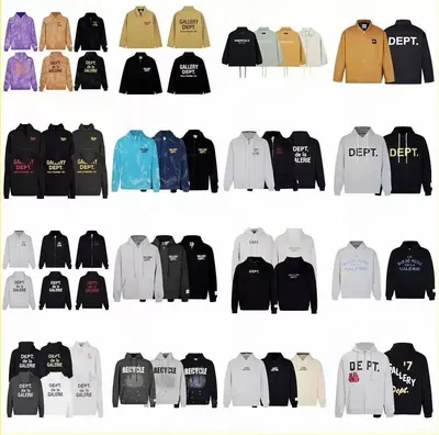 Gallery Dept. Hoodie Black Casual Sweatshirt