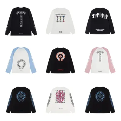 Chrome Hearts Long Sleeve Black Graphic Tee