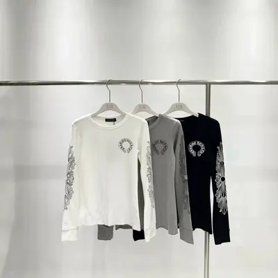 Unisex Long Sleeve White Graphic T-Shirt
