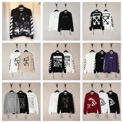 Off-White Long Sleeve Black Streetwear Sweater
