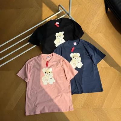 Supreme Bear T-Shirt Pink Casual