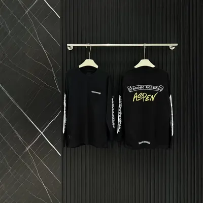 Chrome Hearts Aspen Black Long Sleeve T-Shirt
