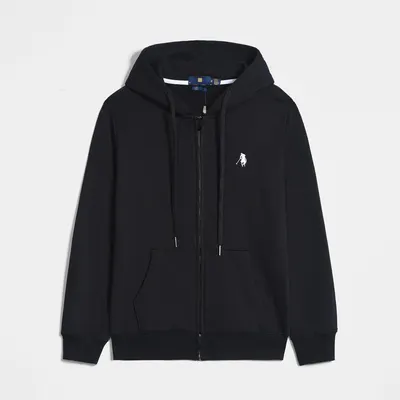 Polo Ralph Lauren Zip Hoodie Black Casual Sweatshirt