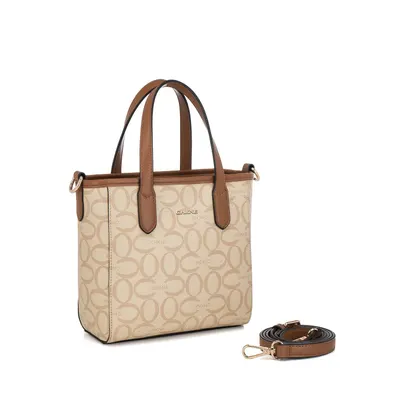Chikne Tote Beige Monogram Handbag