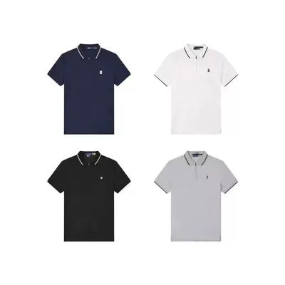 Classic Polo Shirt Navy Blue Casual Top