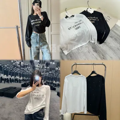 Studios Stockholm 1996 Black Long Sleeve T-Shirt
