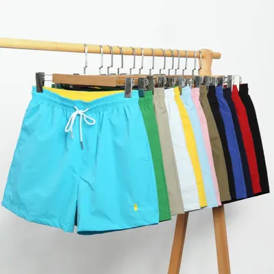 Cotton Swim Shorts Blue Sport Style