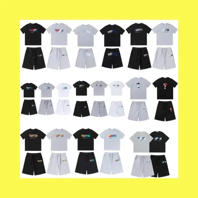 Trapstar Logo T-Shirt Black Casual Set