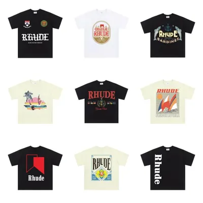 Rhude Logo Black Casual T-Shirt