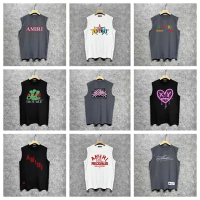 Amiri Sleeveless Tank Top Black Streetwear