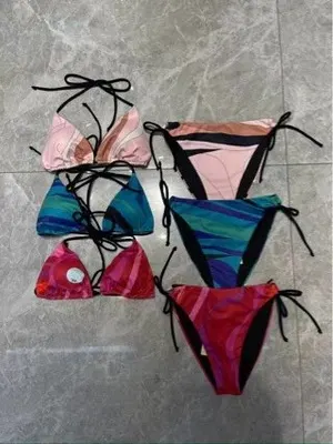 Colorful Bikini Set Multicolor Swimwear