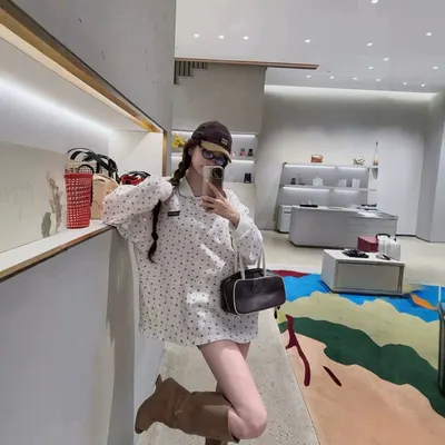 Unbranded Polka Dot White Oversized Shirt