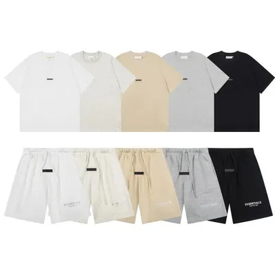 Essentials Basic T-Shirt White Casual Set