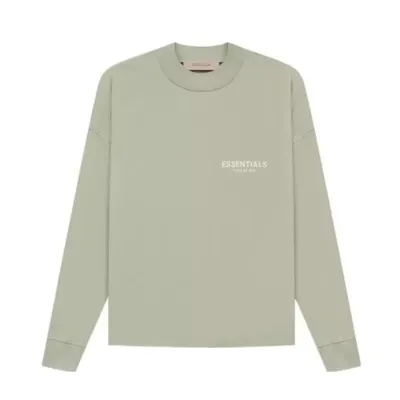 Fear Of God Essentials Sage Green Long Sleeve T-Shirt