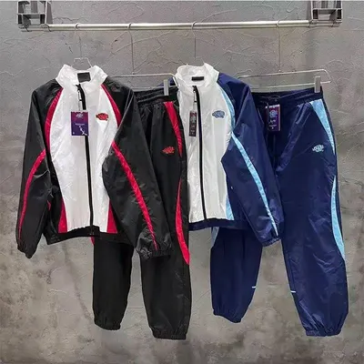 Unisex Track Suit Black Red Sporty
