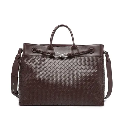 Bottega Veneta Intrecciato Brown Leather Tote Bag