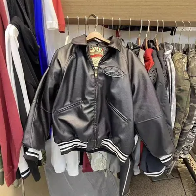 Leather Bomber Black Classic Jacket